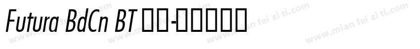Futura BdCn BT 普通字体转换